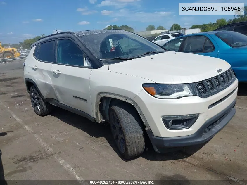 2020 Jeep Compass High Altitude 4X4 VIN: 3C4NJDCB9LT106946 Lot: 40262734