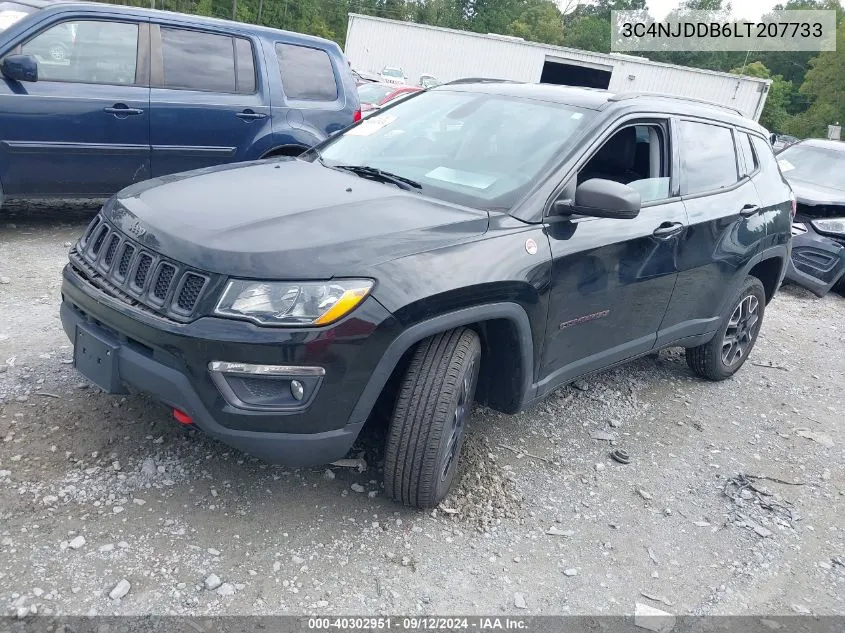 2020 Jeep Compass Trailhawk 4X4 VIN: 3C4NJDDB6LT207733 Lot: 40302951