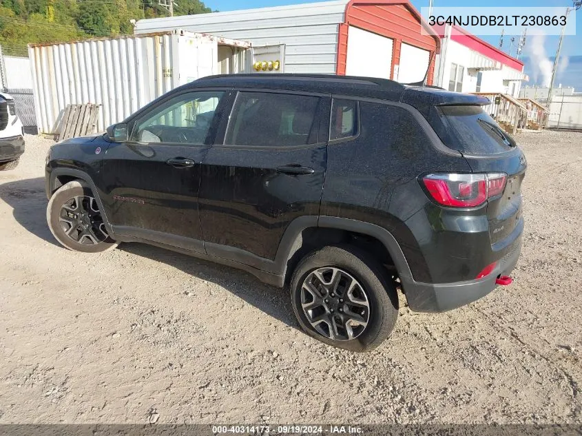 2020 Jeep Compass Trailhawk 4X4 VIN: 3C4NJDDB2LT230863 Lot: 40314173