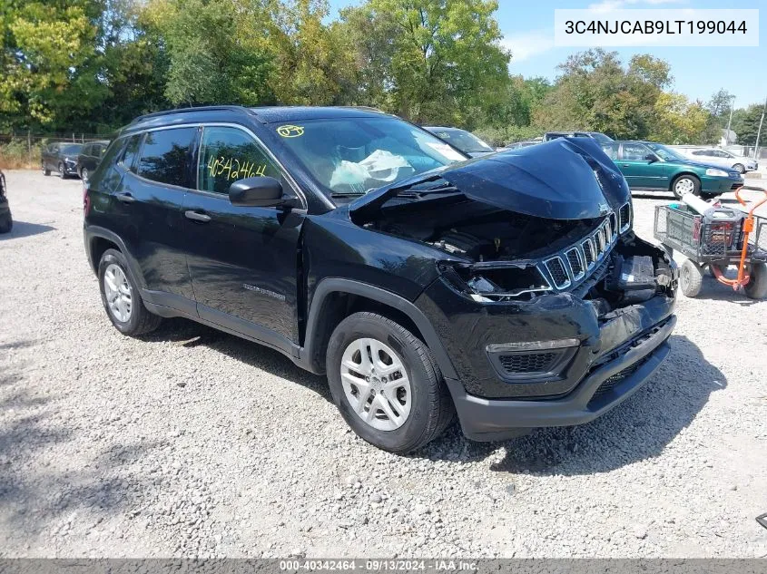 2020 Jeep Compass Sport Fwd VIN: 3C4NJCAB9LT199044 Lot: 40342464