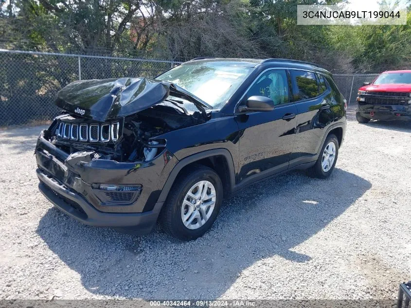 2020 Jeep Compass Sport Fwd VIN: 3C4NJCAB9LT199044 Lot: 40342464