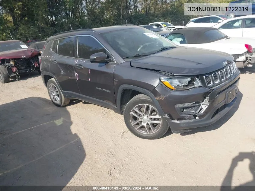 2020 Jeep Compass Sun And Safety 4X4 VIN: 3C4NJDBB1LT222319 Lot: 40410149