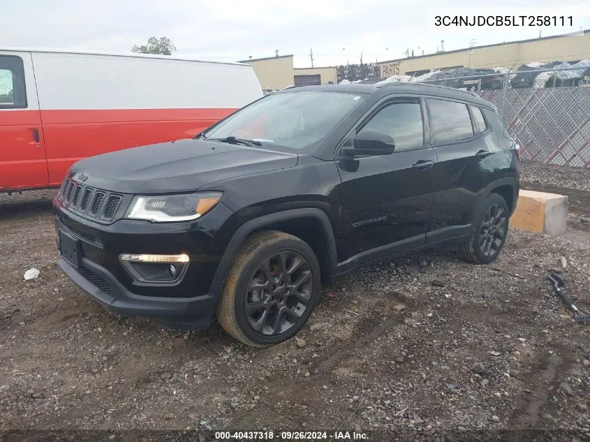 2020 Jeep Compass Limited VIN: 3C4NJDCB5LT258111 Lot: 40437318