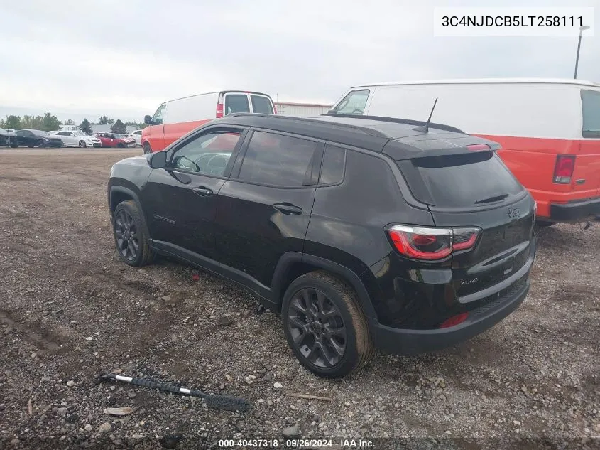 2020 Jeep Compass Limited VIN: 3C4NJDCB5LT258111 Lot: 40437318