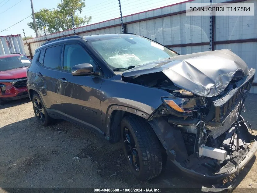 2020 Jeep Compass Altitude Fwd VIN: 3C4NJCBB3LT147584 Lot: 40485688