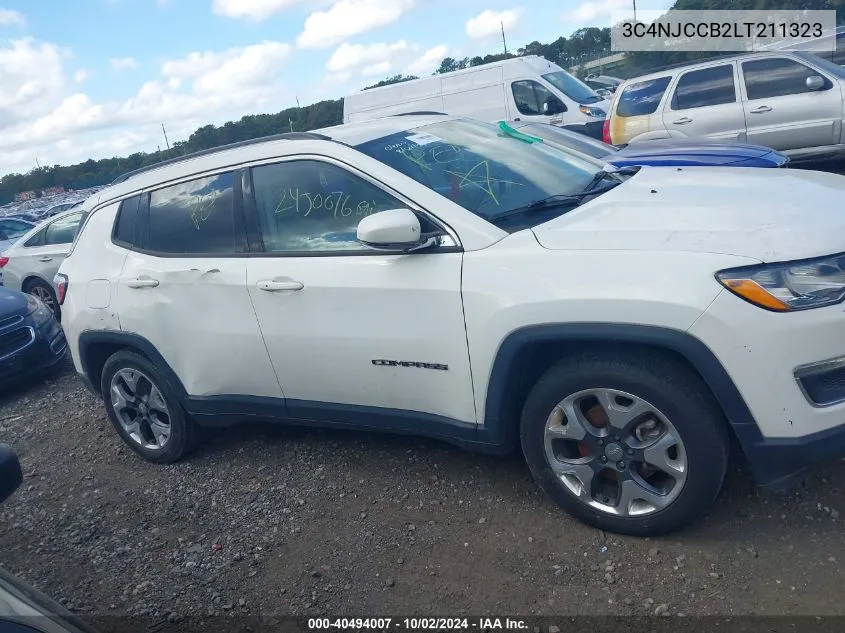 2020 Jeep Compass Limited Fwd VIN: 3C4NJCCB2LT211323 Lot: 40494007