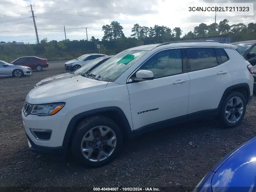 2020 Jeep Compass Limited Fwd VIN: 3C4NJCCB2LT211323 Lot: 40494007