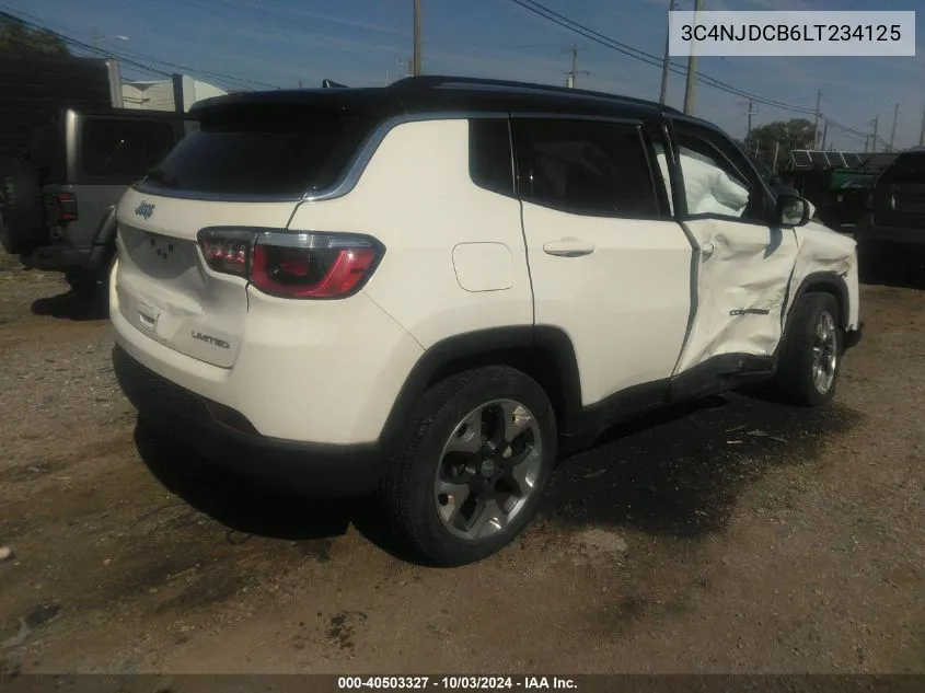 3C4NJDCB6LT234125 2020 Jeep Compass Limited 4X4