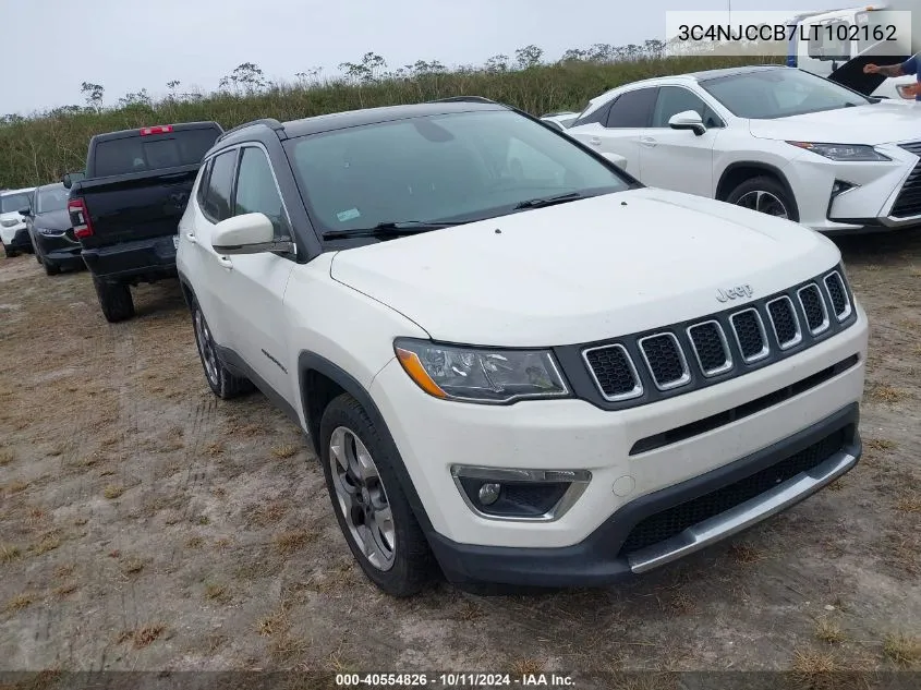 2020 Jeep Compass Limited Fwd VIN: 3C4NJCCB7LT102162 Lot: 40554826