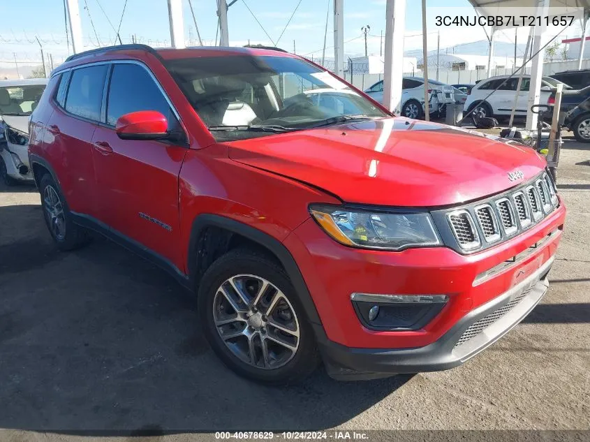 2020 Jeep Compass Sun And Wheel Fwd VIN: 3C4NJCBB7LT211657 Lot: 40678629