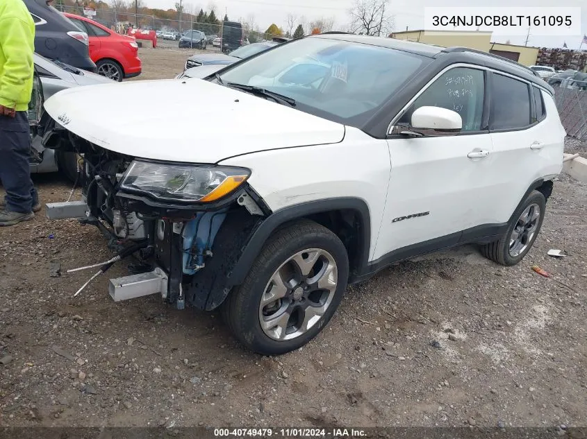 2020 Jeep Compass Limited 4X4 VIN: 3C4NJDCB8LT161095 Lot: 40749479