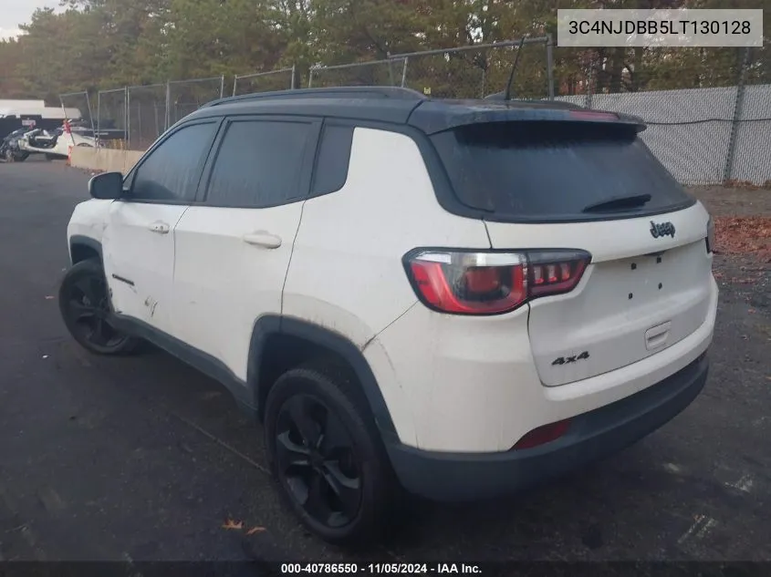 2020 Jeep Compass Altitude 4X4 VIN: 3C4NJDBB5LT130128 Lot: 40786550