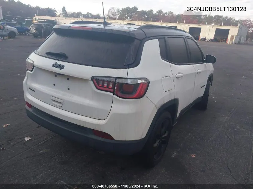 2020 Jeep Compass Altitude 4X4 VIN: 3C4NJDBB5LT130128 Lot: 40786550