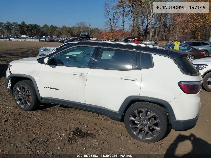 2020 Jeep Compass High Altitude 4X4 VIN: 3C4NJDCB9LT197149 Lot: 40795553