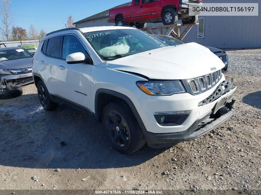 2020 Jeep Compass Latitude 4X4 VIN: 3C4NJDBB0LT156197 Lot: 40797535