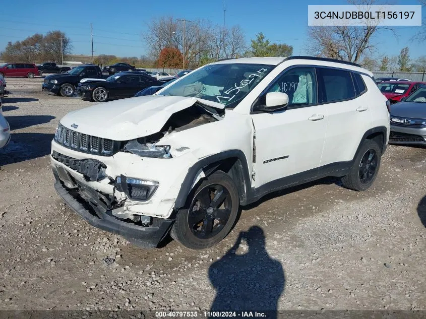 2020 Jeep Compass Latitude 4X4 VIN: 3C4NJDBB0LT156197 Lot: 40797535