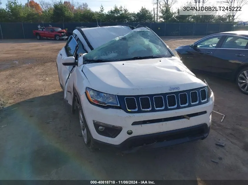 2020 Jeep Compass Latitude 4X4 VIN: 3C4NJDBB2LT245222 Lot: 40818718