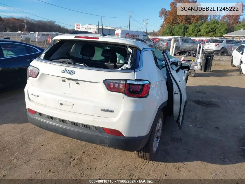 2020 Jeep Compass Latitude 4X4 VIN: 3C4NJDBB2LT245222 Lot: 40818718