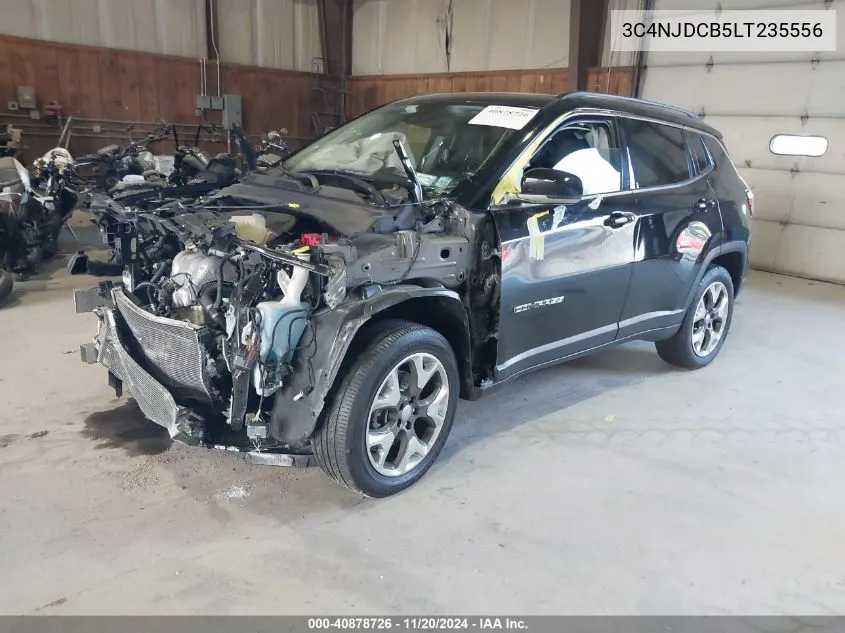 2020 Jeep Compass Limited 4X4 VIN: 3C4NJDCB5LT235556 Lot: 40878726