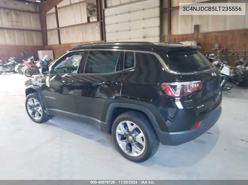 2020 Jeep Compass Limited 4X4 VIN: 3C4NJDCB5LT235556 Lot: 40878726