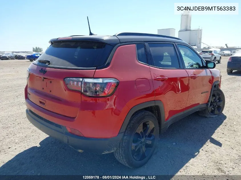 2021 Jeep Compass 80Th Edition VIN: 3C4NJDEB9MT563383 Lot: 12059178