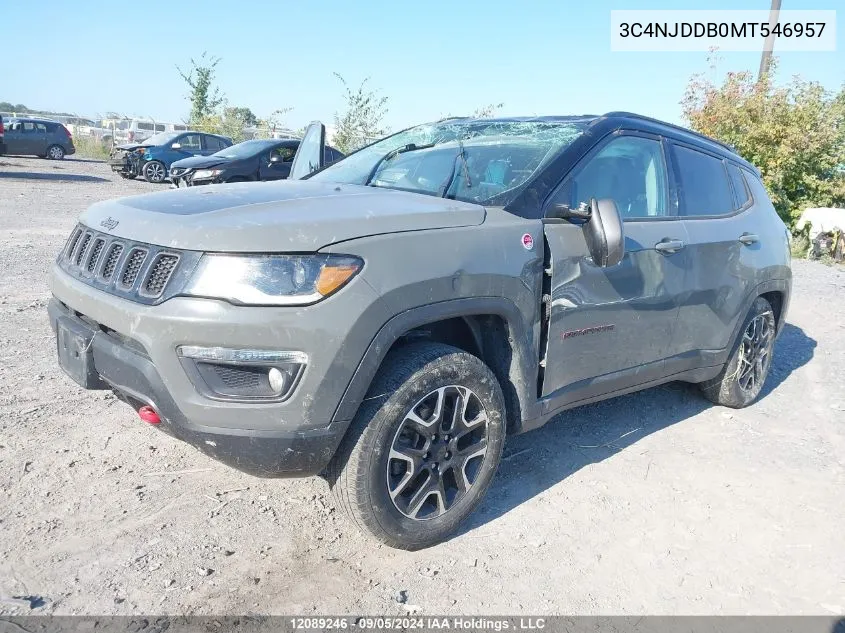 3C4NJDDB0MT546957 2021 Jeep Compass Trailhawk Elite