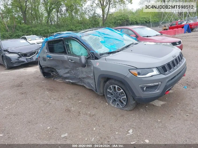 2021 Jeep Compass Trailhawk 4X4 VIN: 3C4NJDDB2MT598512 Lot: 39261869