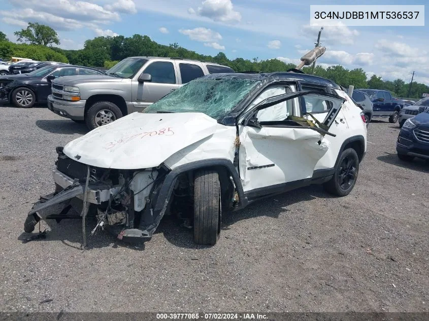 2021 Jeep Compass Altitude 4X4 VIN: 3C4NJDBB1MT536537 Lot: 39777085