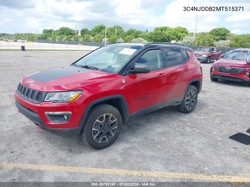 2021 Jeep Compass Trailhawk 4X4 VIN: 3C4NJDDB2MT515371 Lot: 39792197