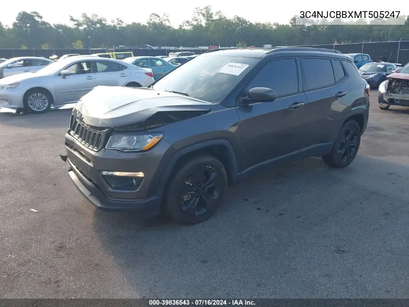 3C4NJCBBXMT505247 2021 Jeep Compass Altitude Fwd