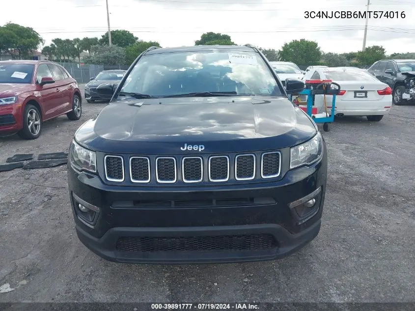 3C4NJCBB6MT574016 2021 Jeep Compass Latitude Fwd