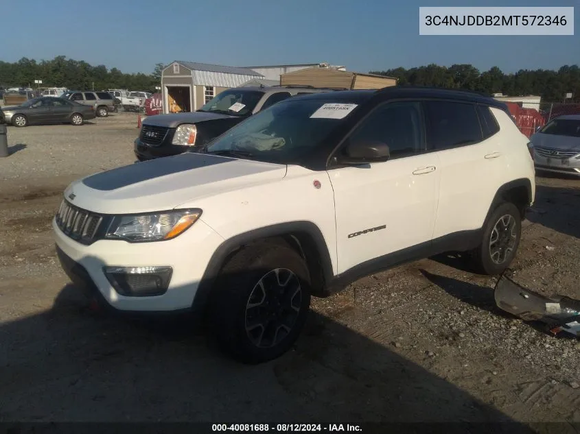 2021 Jeep Compass Trailhawk 4X4 VIN: 3C4NJDDB2MT572346 Lot: 40081688