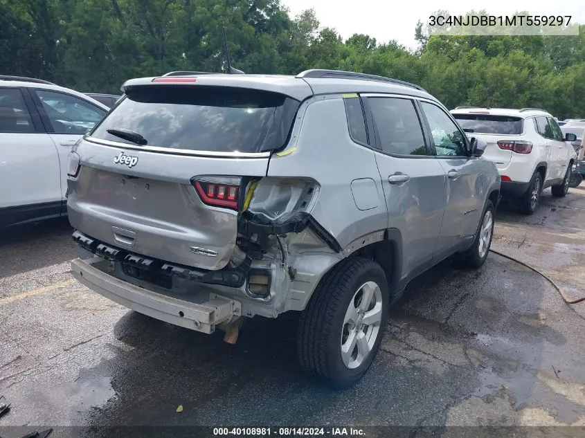 2021 Jeep Compass Latitude 4X4 VIN: 3C4NJDBB1MT559297 Lot: 40108981