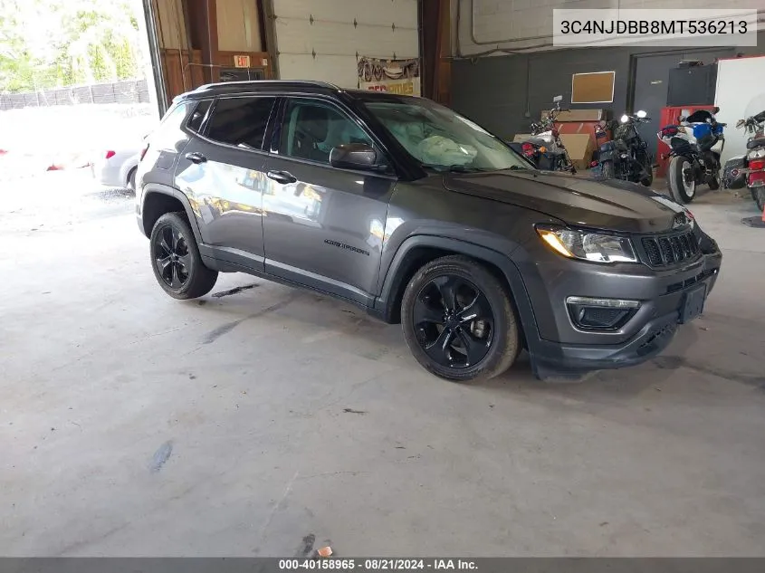 3C4NJDBB8MT536213 2021 Jeep Compass Altitude 4X4