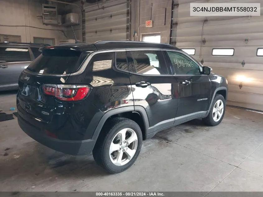 2021 Jeep Compass Latitude VIN: 3C4NJDBB4MT558032 Lot: 40163335