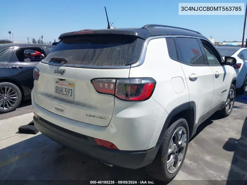 3C4NJCCB0MT563785 2021 Jeep Compass Limited