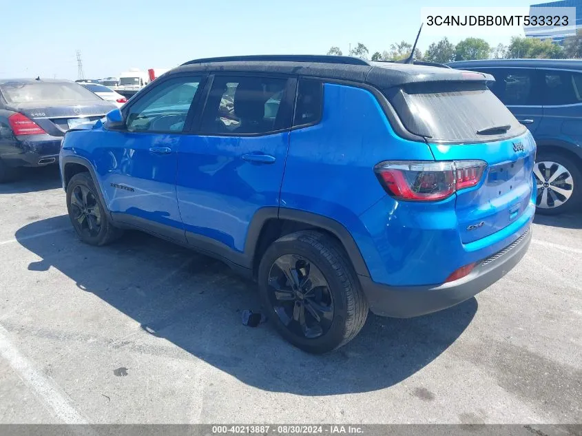 3C4NJDBB0MT533323 2021 Jeep Compass Altitude 4X4