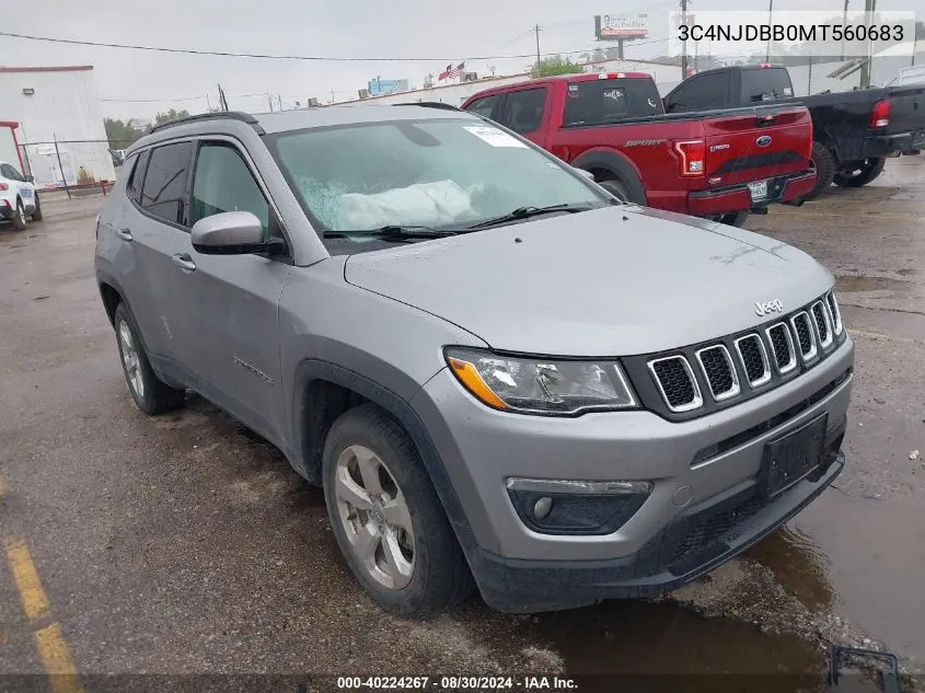 3C4NJDBB0MT560683 2021 Jeep Compass Latitude 4X4