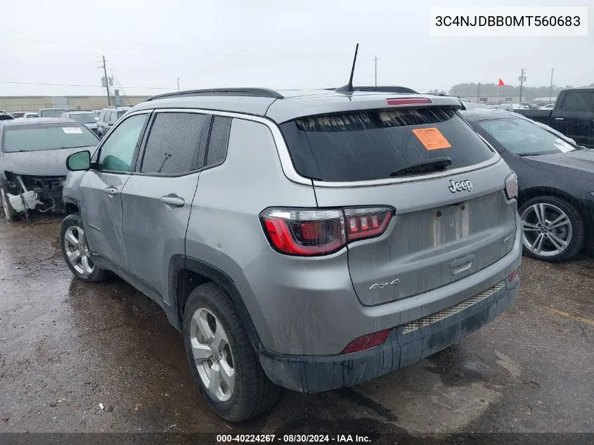 3C4NJDBB0MT560683 2021 Jeep Compass Latitude 4X4