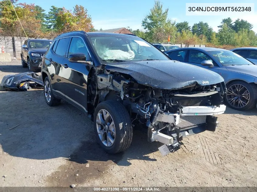 2021 Jeep Compass Limited 4X4 VIN: 3C4NJDCB9MT562348 Lot: 40273398