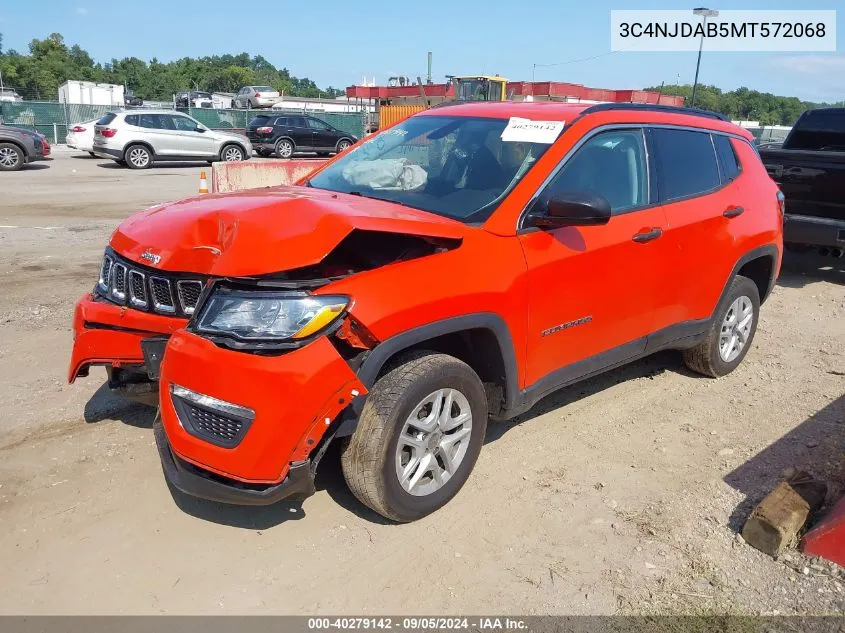 3C4NJDAB5MT572068 2021 Jeep Compass Sport 4X4