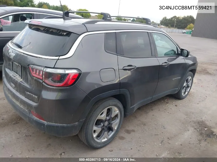 3C4NJCCB8MT559421 2021 Jeep Compass Limited