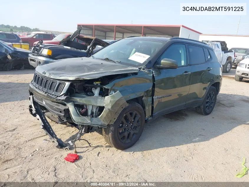 3C4NJDAB2MT591225 2021 Jeep Compass Sport