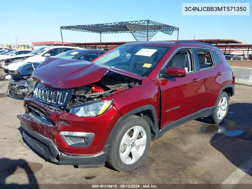 3C4NJCBB3MT571350 2021 Jeep Compass Latitude Fwd