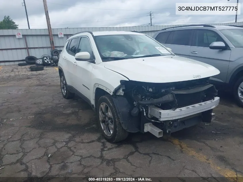 3C4NJDCB7MT527775 2021 Jeep Compass Limited 4X4