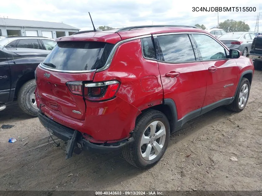 3C4NJDBB5MT515500 2021 Jeep Compass Latitude 4X4