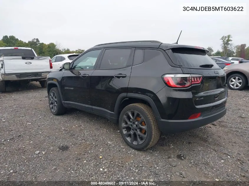 2021 Jeep Compass 80Th Edition VIN: 3C4NJDEB5MT603622 Lot: 40349607