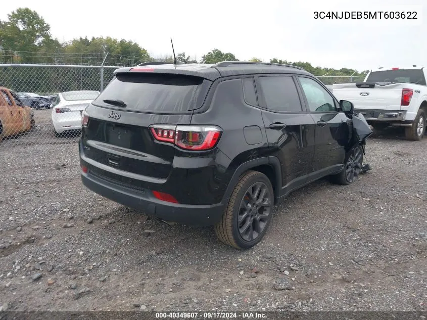 2021 Jeep Compass 80Th Edition VIN: 3C4NJDEB5MT603622 Lot: 40349607