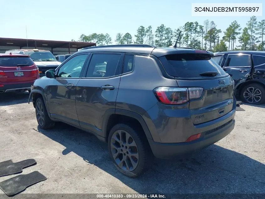 2021 Jeep Compass 80Th Edition VIN: 3C4NJDEB2MT595897 Lot: 40410383