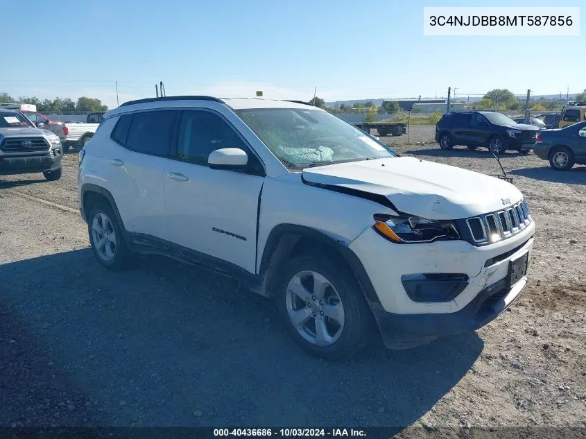 2021 Jeep Compass Latitude 4X4 VIN: 3C4NJDBB8MT587856 Lot: 40436686